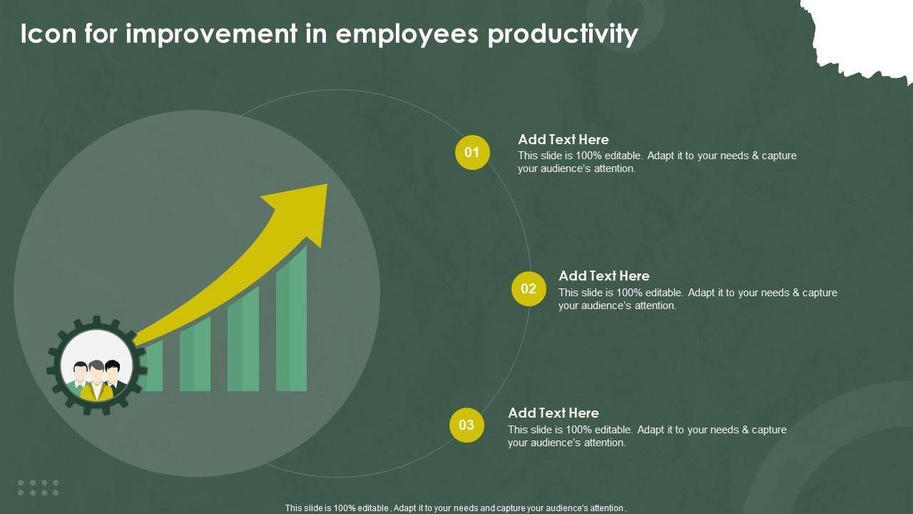 Icon For Improvement In Employees Productivity Slide01