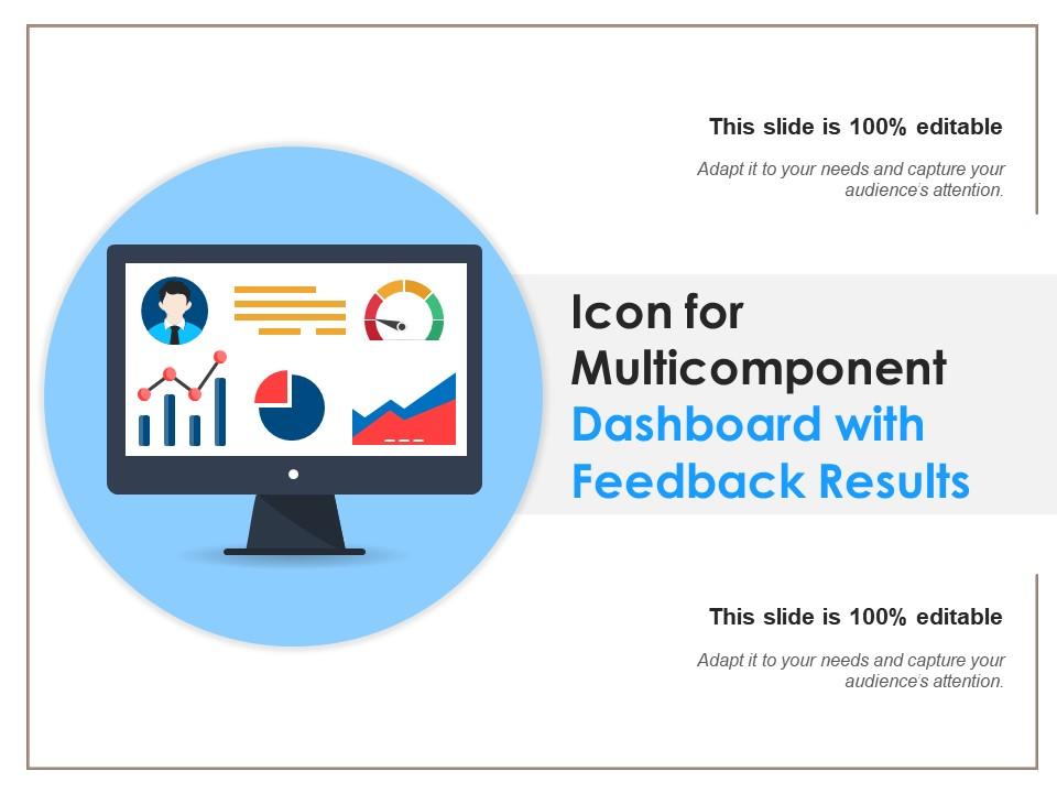 Icon for multicomponent dashboard with feedback results Slide01