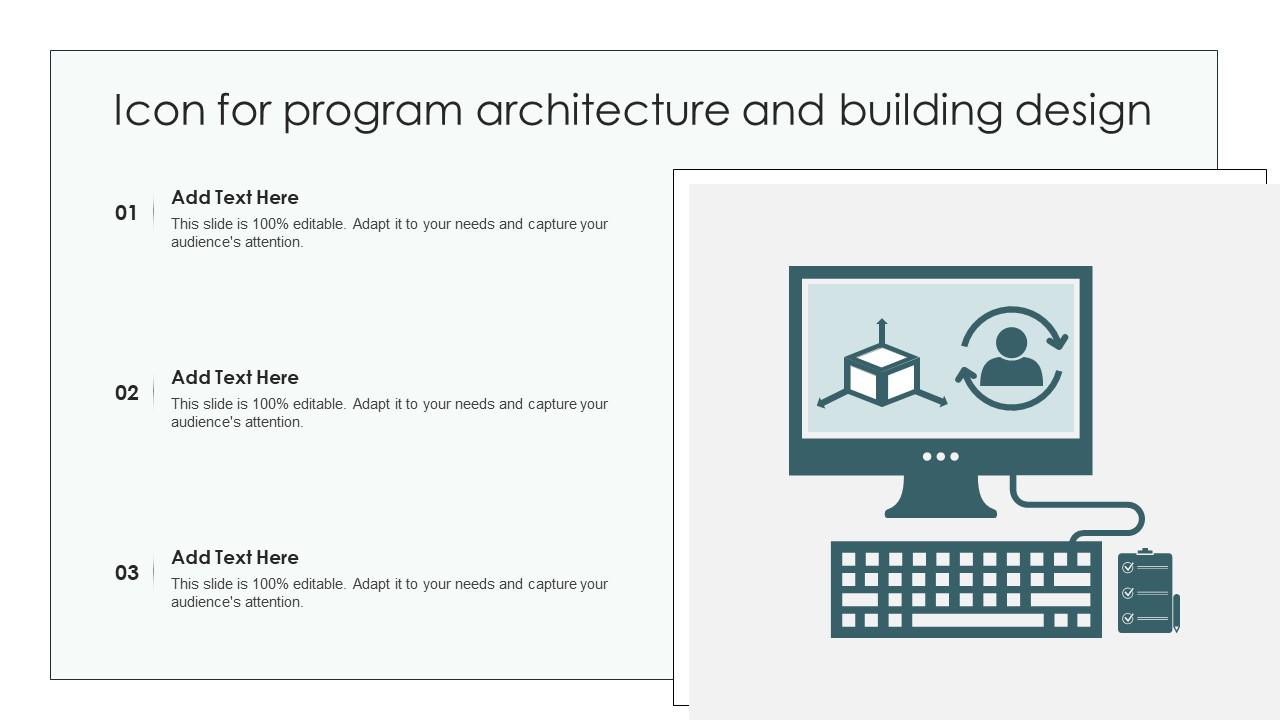 Icon For Program Architecture And Building Design Slide01