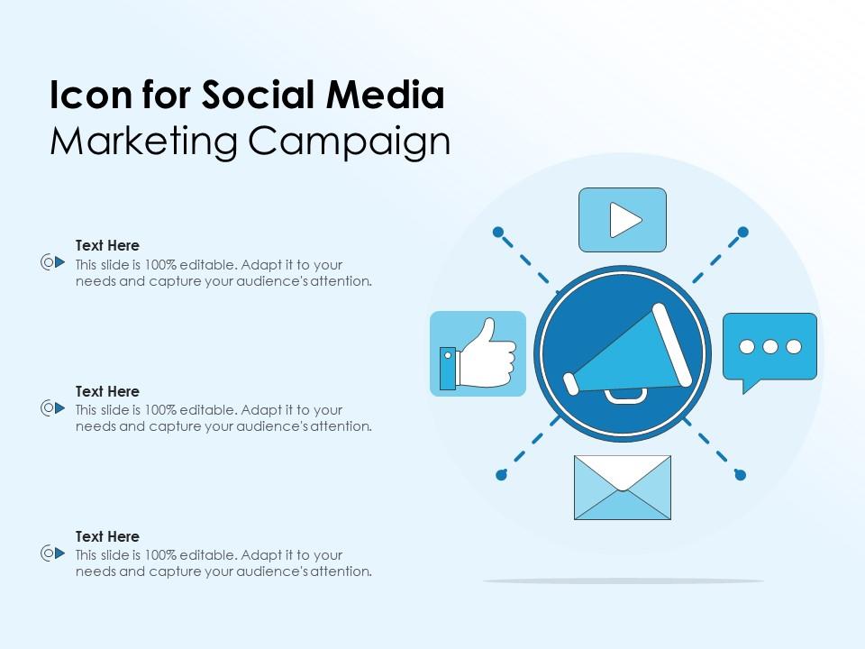 Icon for social media marketing campaign Slide01