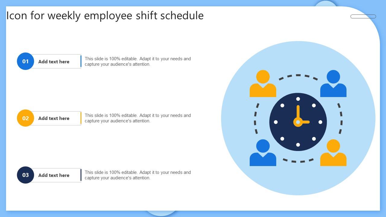 Icon For Weekly Employee Shift Schedule