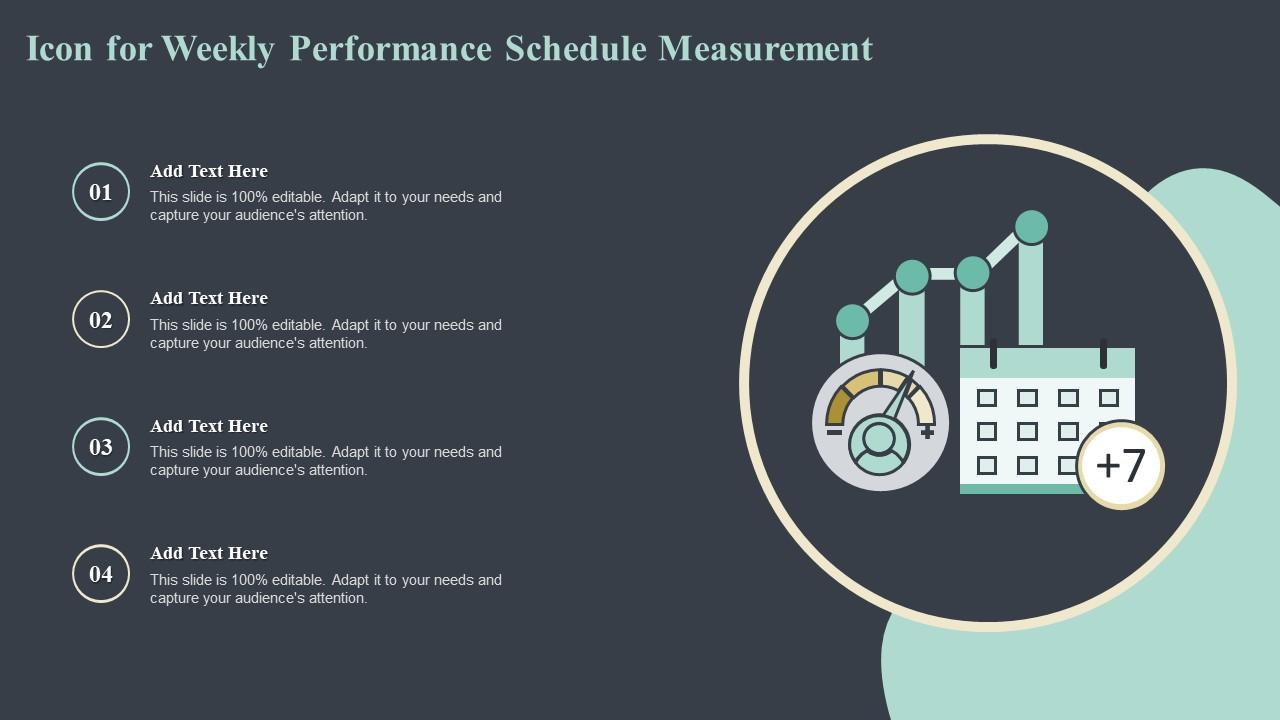 Icon For Weekly Performance Schedule Measurement Slide01