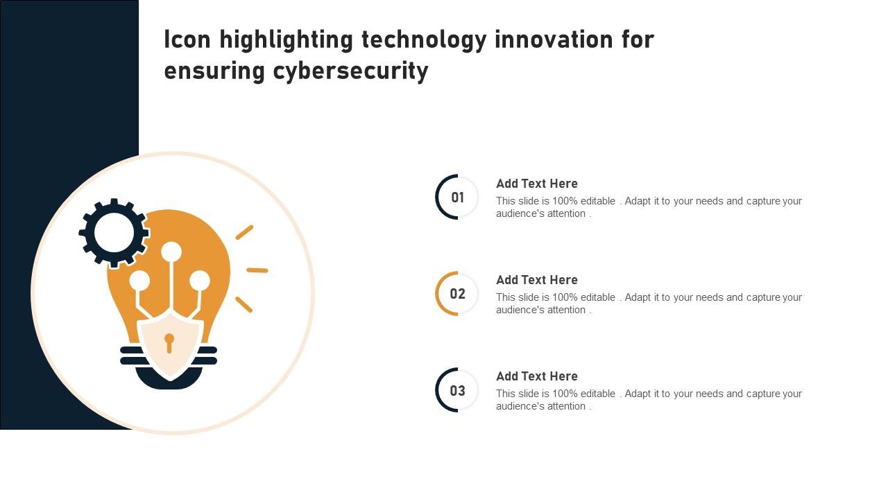 Icon Highlighting Technology Innovation For Ensuring Cybersecurity