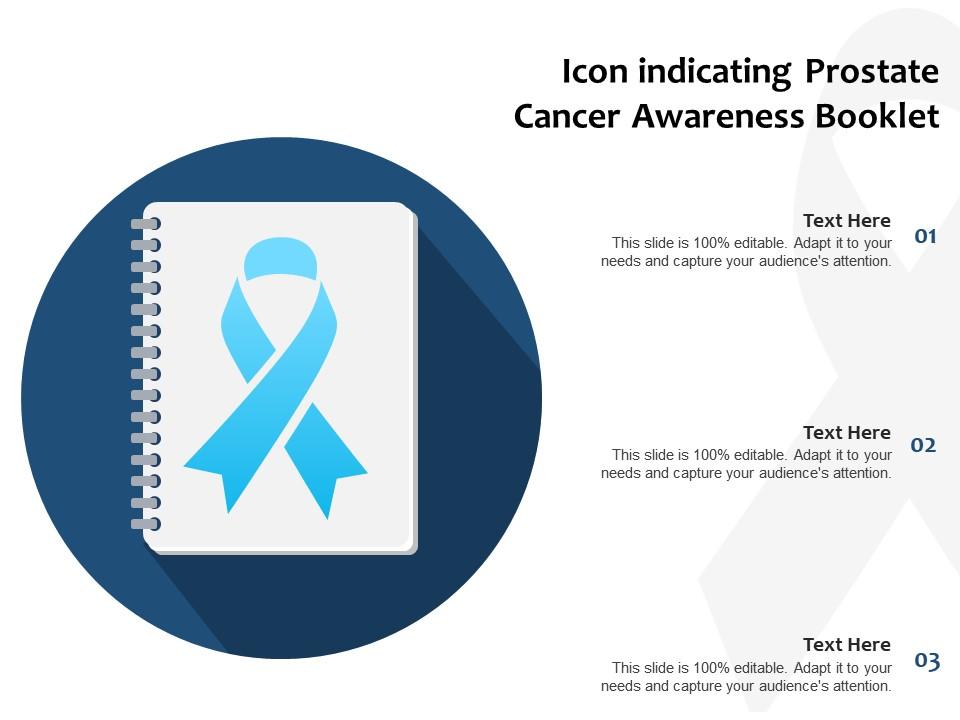 Icon indicating prostate cancer awareness booklet Slide01