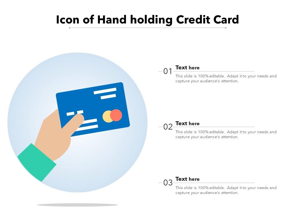Icon of hand holding credit card Slide01