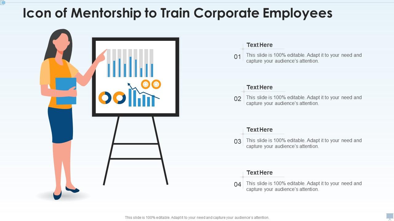 Icon of mentorship to train corporate employees Slide01