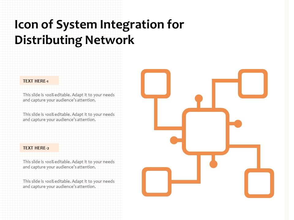 Icon of system integration for distributing network Slide01