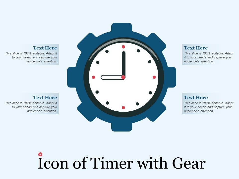 Icon of timer with gear Slide01