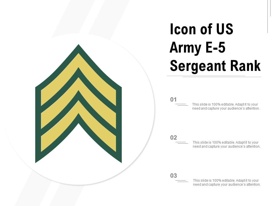 Icon of us army e 5 sergeant rank Slide01
