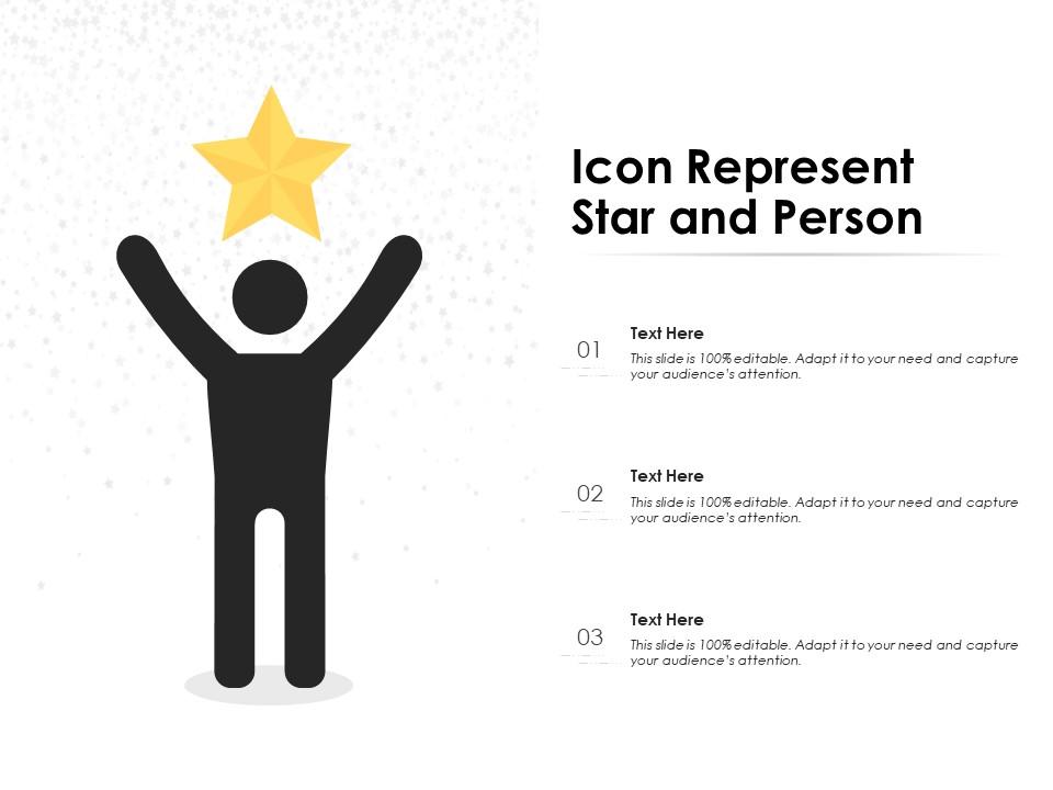 Icon represent star and person Slide01