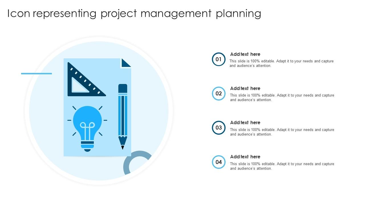 Icon Representing Project Management Planning Slide01