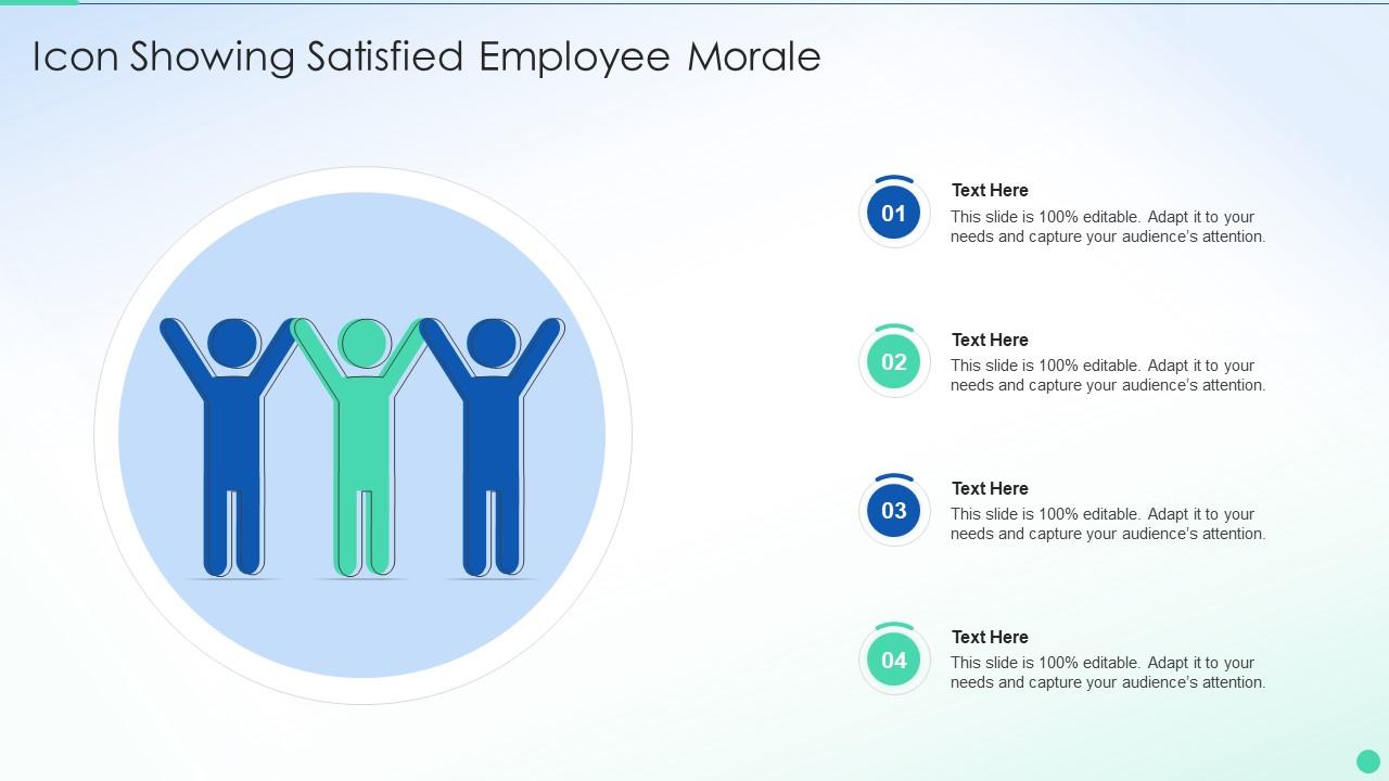 Icon Showing Satisfied Employee Morale Slide01