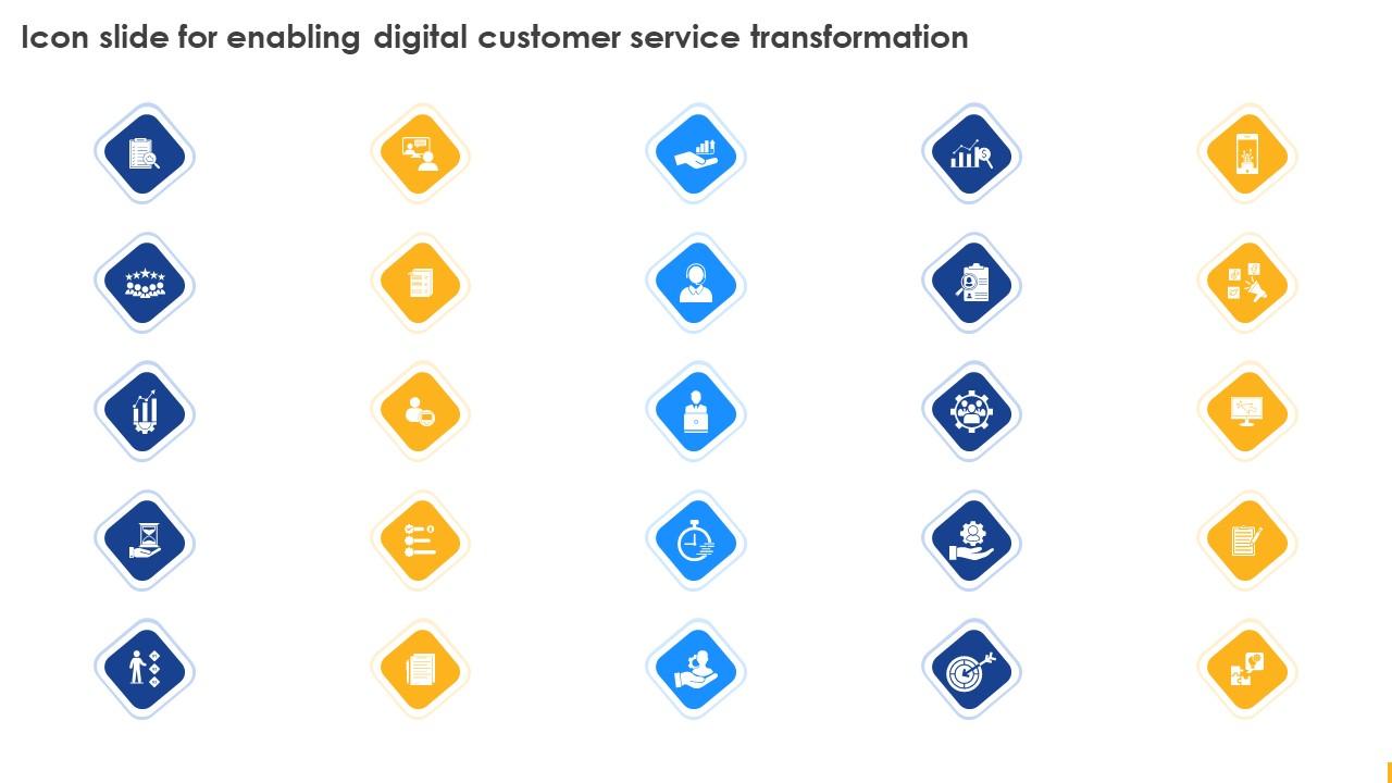 Icon Slide For Enabling Digital Customer Service Transformation Ppt Gallery Infographics Slide01