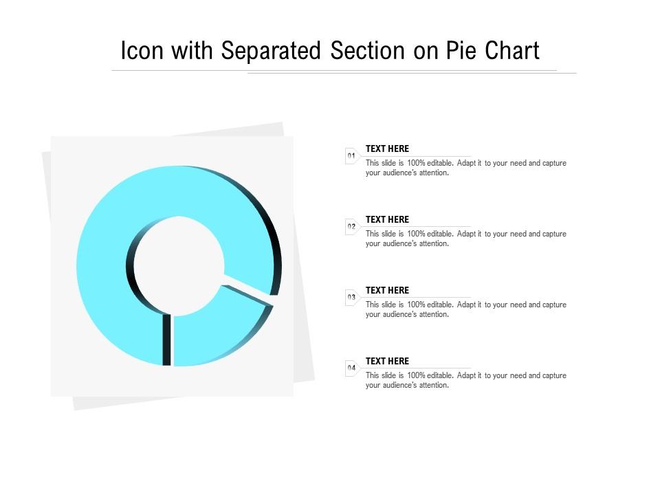 Icon with separated section on pie chart Slide01