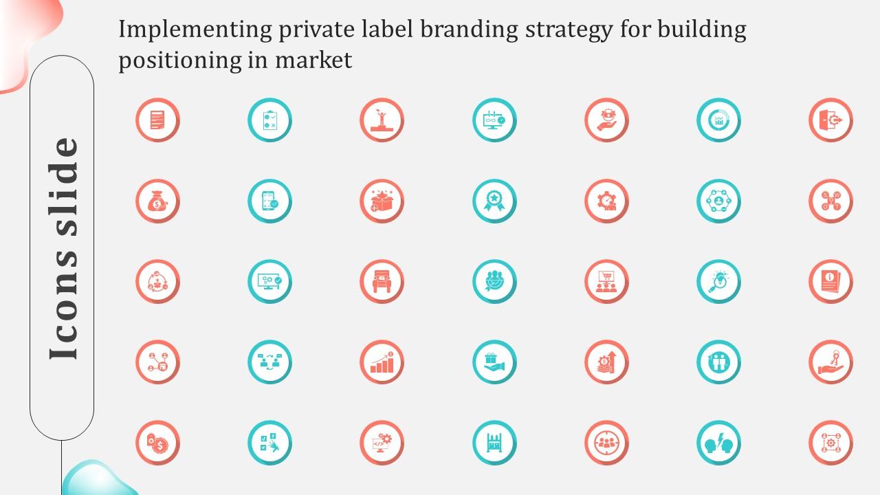 Icons Implementing Private Label Branding Strategy For Building Positioning In Market