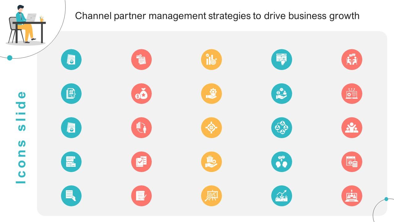 Icons Slide Channel Partner Management Strategies To Drive Business Growth