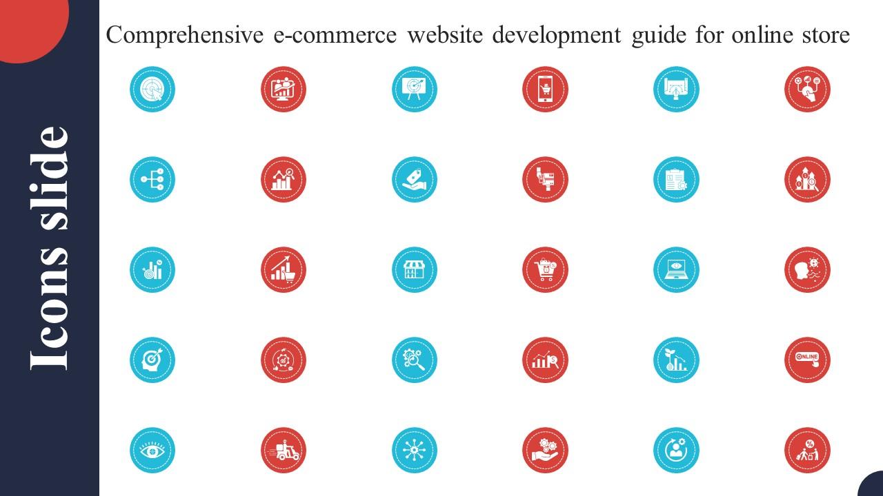 Icons Slide Comprehensive E Commerce Website Development Guide For Online Store