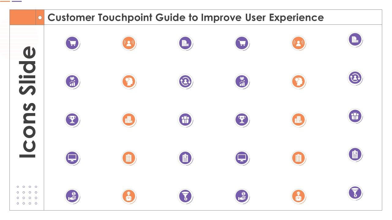 Icons Slide Customer Touchpoint Guide To Improve User Experience Slide01
