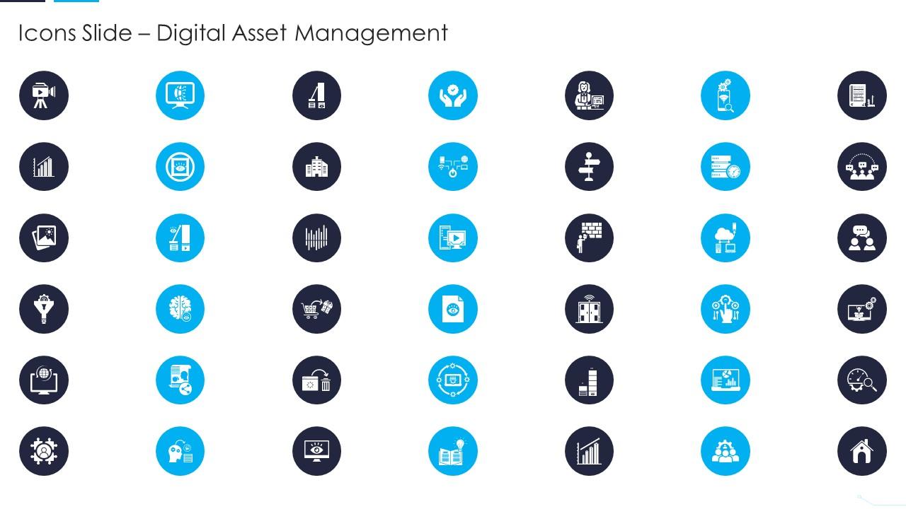 Icons Slide Digital Asset Management Ppt File Infographic Template Slide01