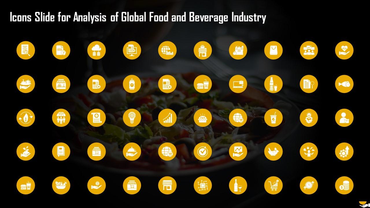 Icons Slide For Analysis Of Global Food And Beverage Industry Ppt File Graphics Download Slide01