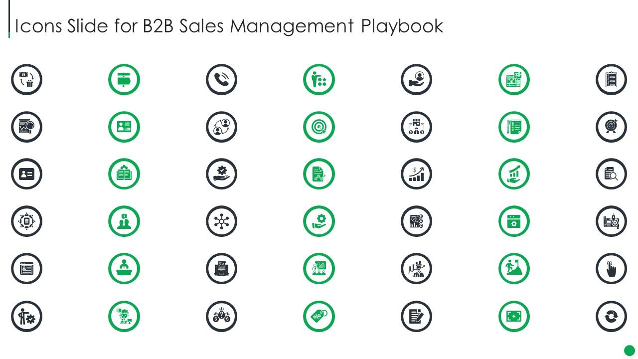 Icons Slide For B2b Sales Management Playbook Slide01
