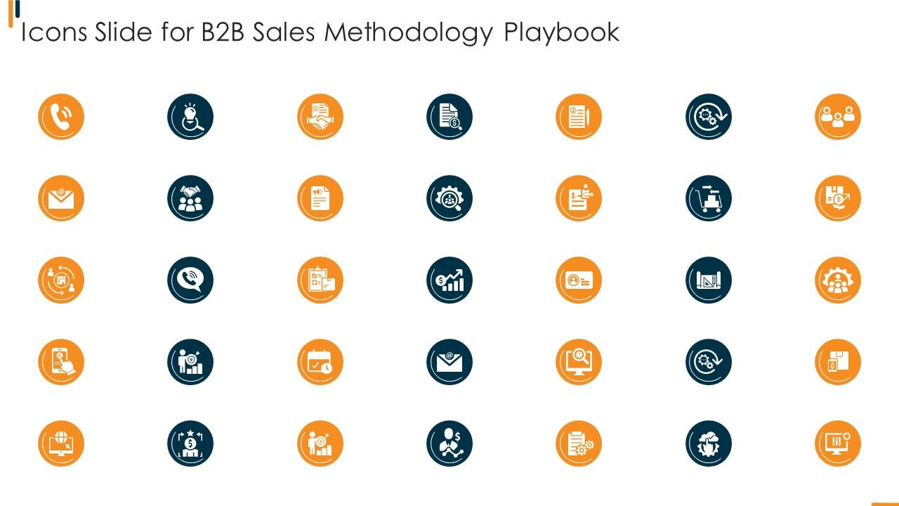 Icons Slide For B2b Sales Methodology Playbook Slide01