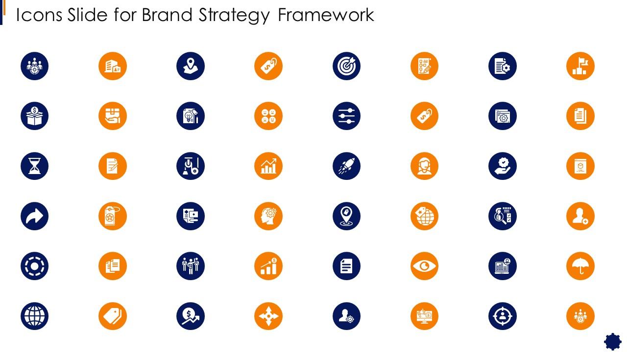 Icons Slide For Brand Strategy Framework Slide01