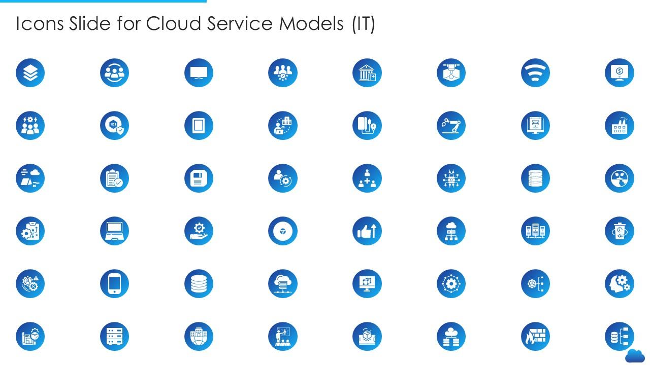 Icons slide for cloud service models it Slide01