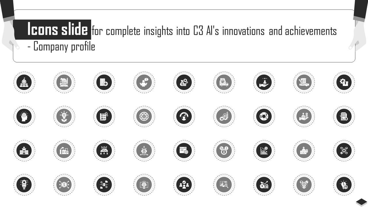 Icons Slide For Complete Insights Into C3 AIs Innovations And Achievements Ppt Example