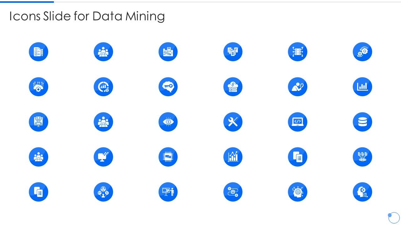 Icons Slide For Data Mining Ppt Guideline Slide01