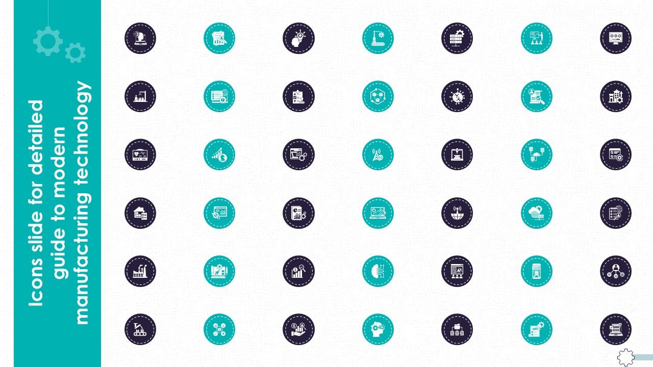 Icons Slide For Detailed Guide To Modern Manufacturing Technology TC SS