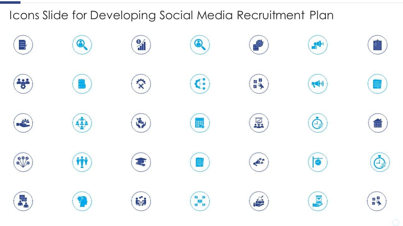 Icons Slide For Developing Social Media Recruitment Plan Slide01