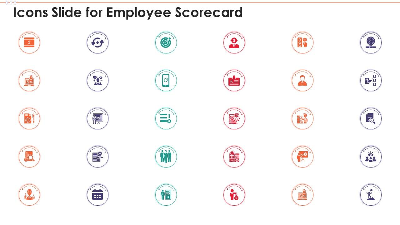 Icons slide for employee scorecard Slide01