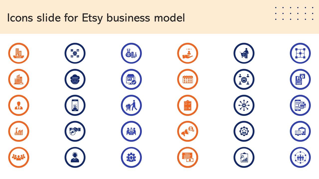 Icons Slide For Etsy Business Model BMC SS
