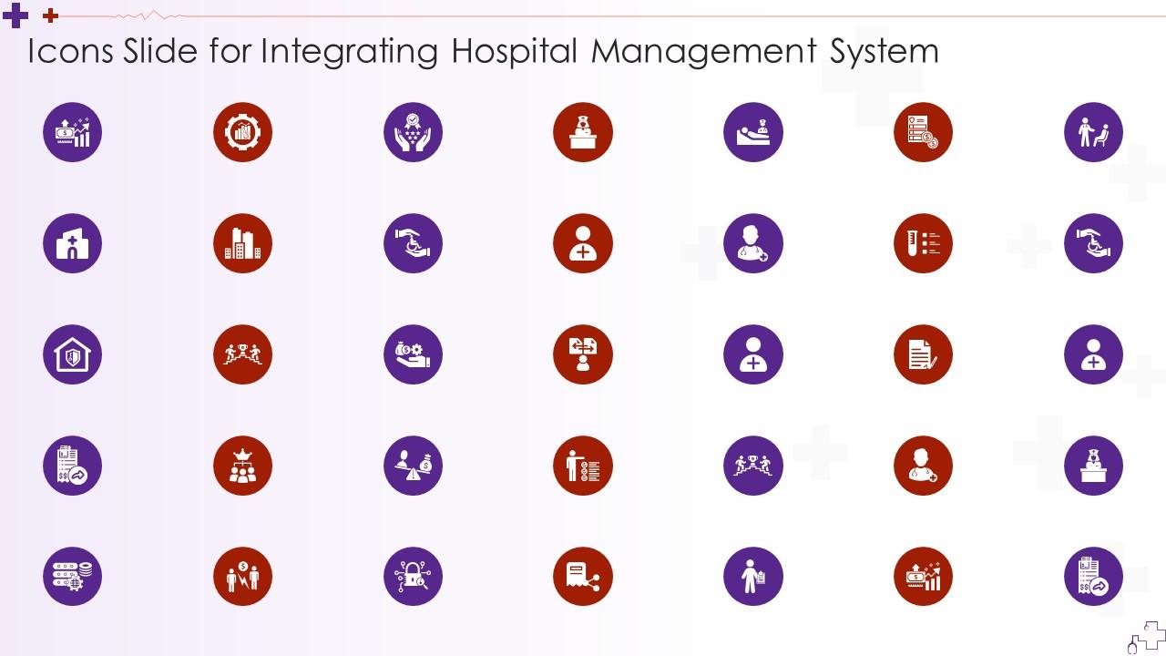Icons Slide For Integrating Hospital Management System Slide01