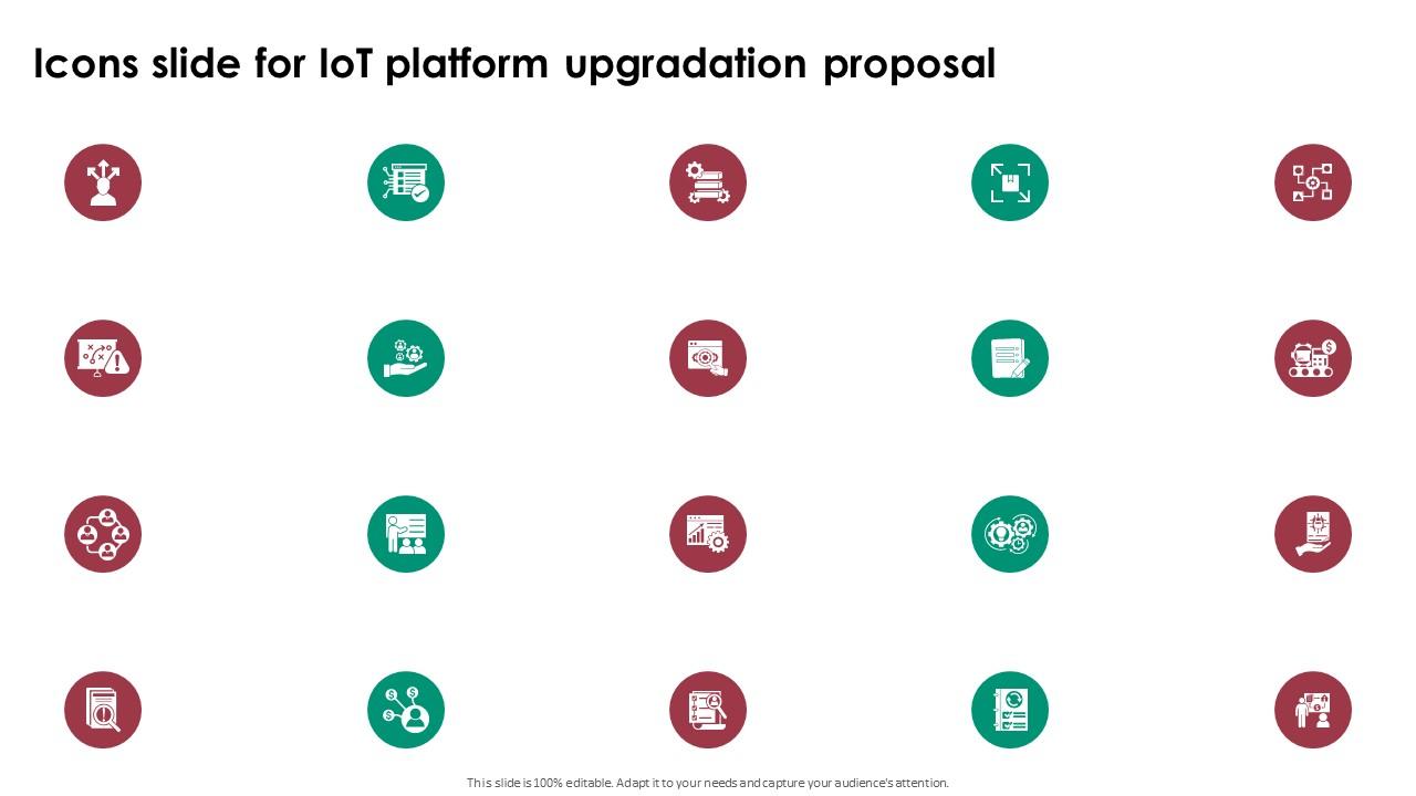 Icons Slide For IOT Platform Upgradation Proposal