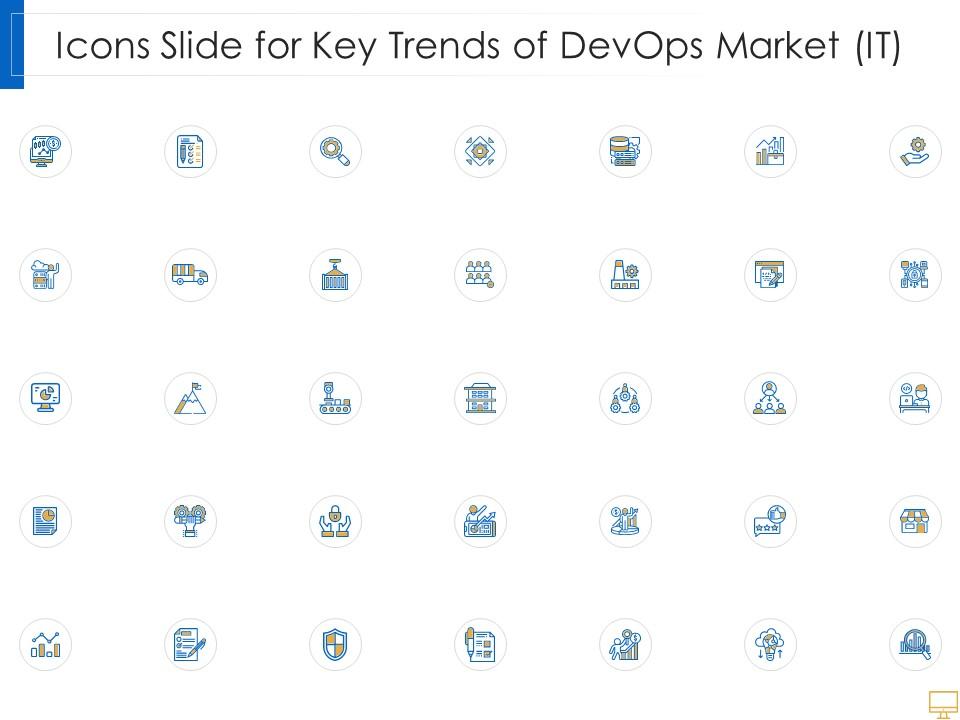 Icons slide for key trends of devops market it ppt powerpoint presentation diagram Slide01