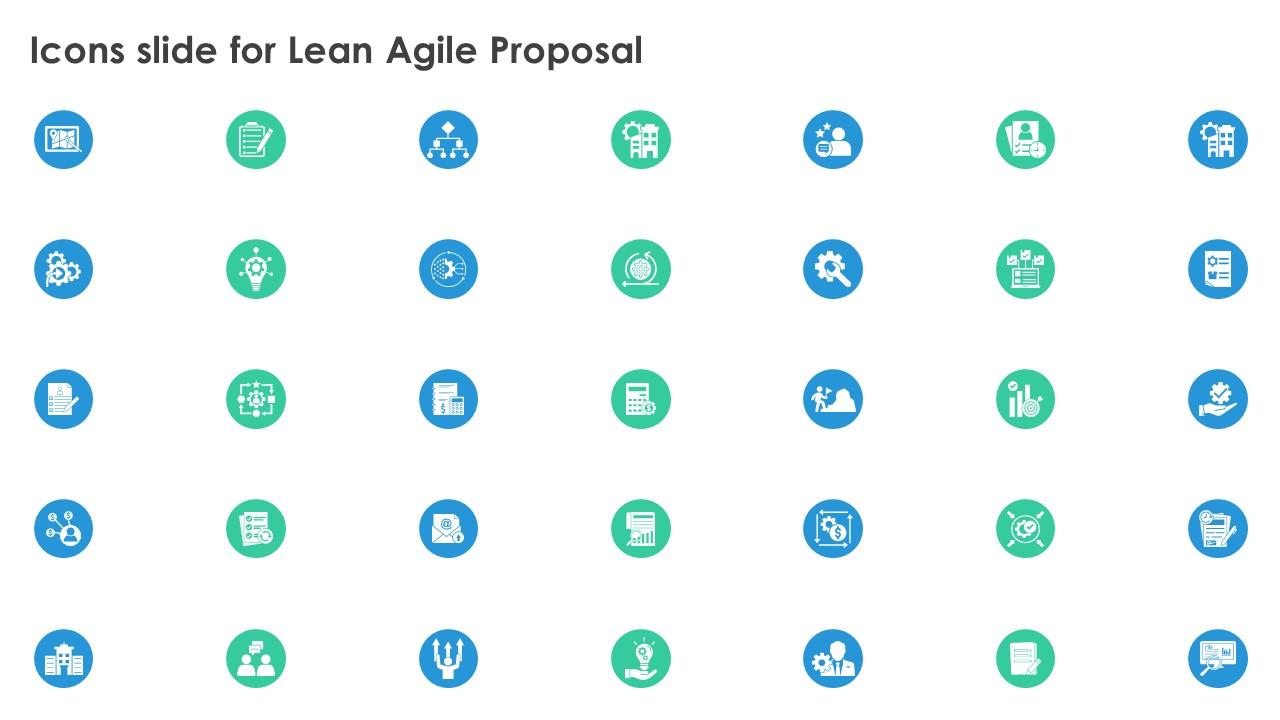 Icons Slide For Lean Agile Proposal