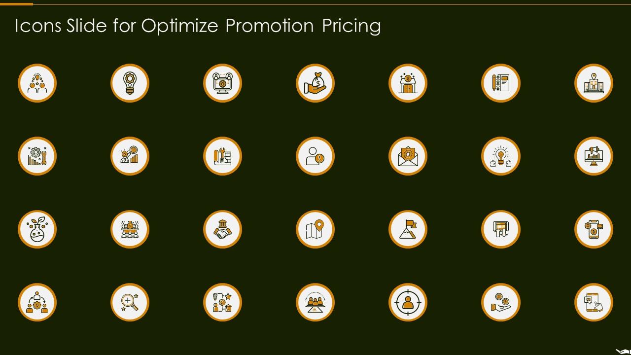 Icons Slide For Optimize Promotion Pricing Ppt Guideline Slide01
