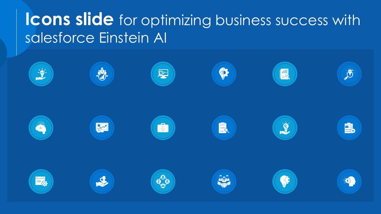 Icons Slide For Optimizing Business Success With Salesforce Einstein Ai Ppt Example