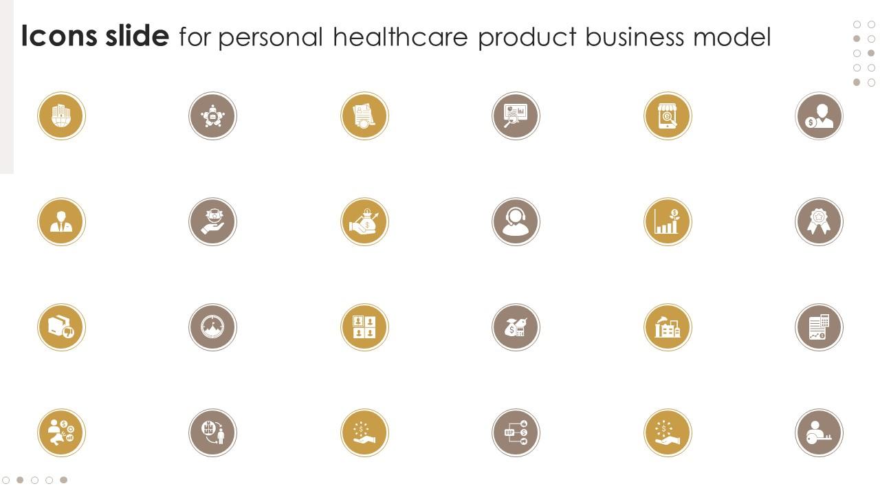 Icons Slide For Personal Healthcare Product Business Model BMC SS V