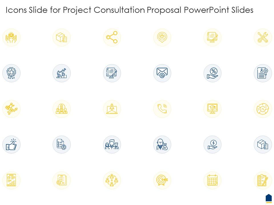 Icons slide for project consultation proposal powerpoint slides ppt styles outline Slide01
