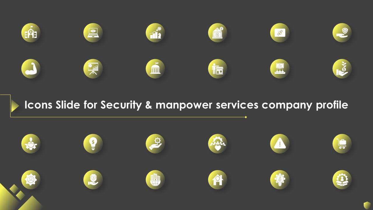 Icons Slide For Security And Manpower Services Company Profile Slide01