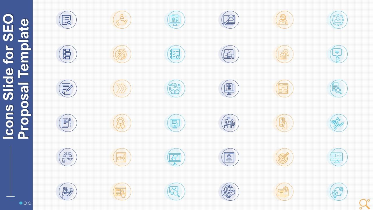 Icons slide for seo proposal template Slide01
