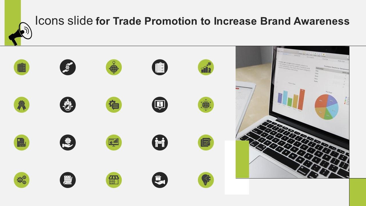 Icons Slide For Trade Promotion To Increase Brand Awareness Strategy SS V
