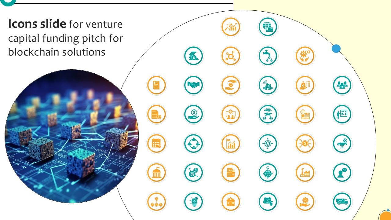 Icons Slide For Venture Capital Funding Pitch For Blockchain Solutions BCT SS