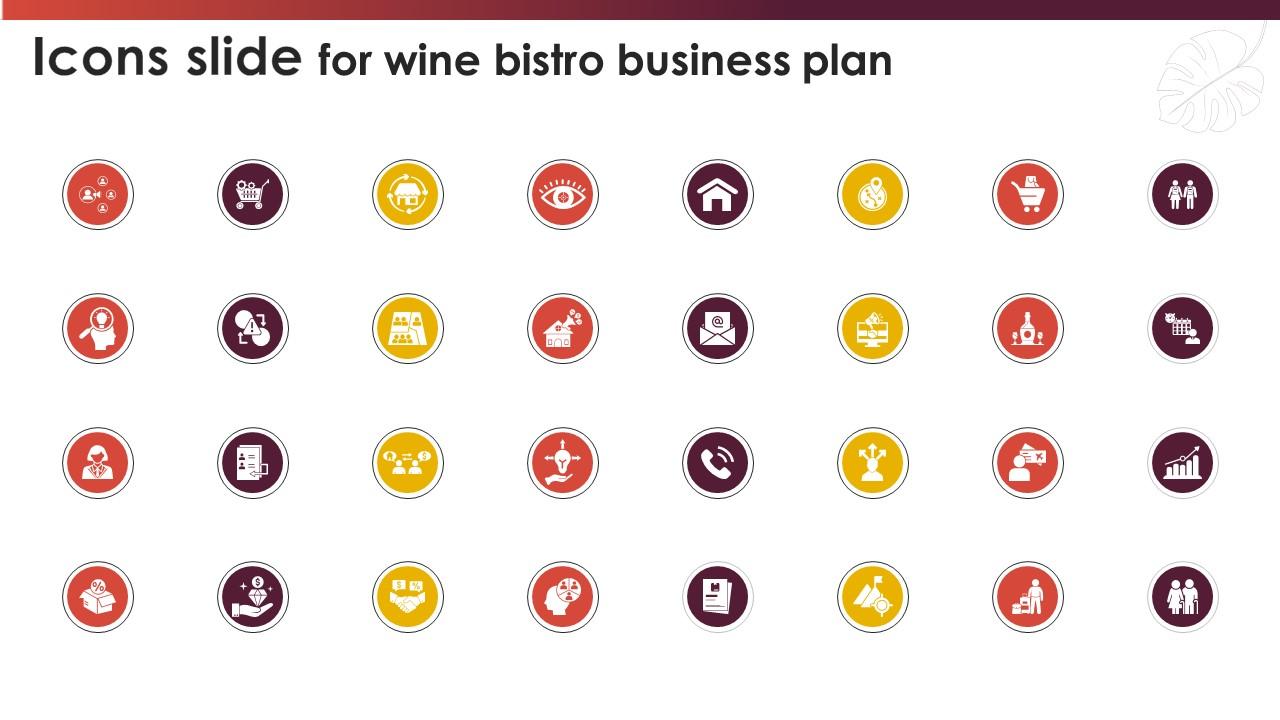 Icons Slide For Wine Bistro Business Plan Ppt Powerpoint BP SS V