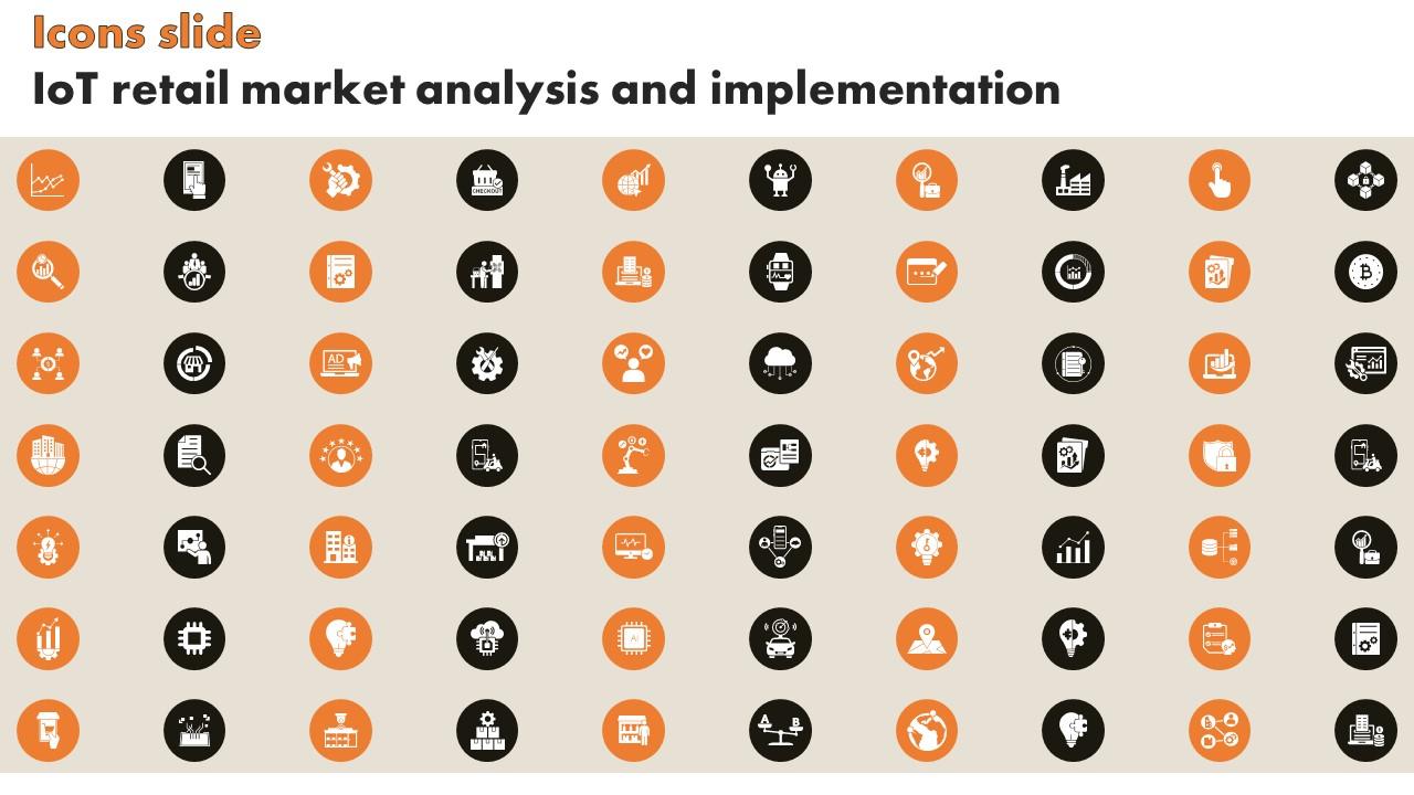 Icons Slide IoT Retail Market Analysis And Implementation Ppt Slides