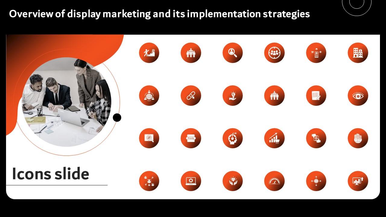 Icons Slide Overview Of Display Marketing And Its Implementation Strategies MKT SS V