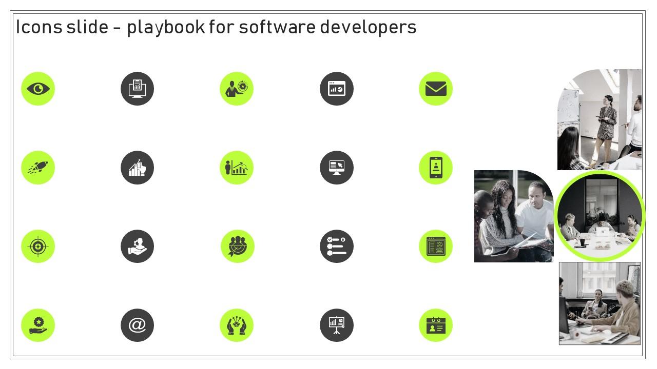Icons Slide Playbook For Software Developers Slide01